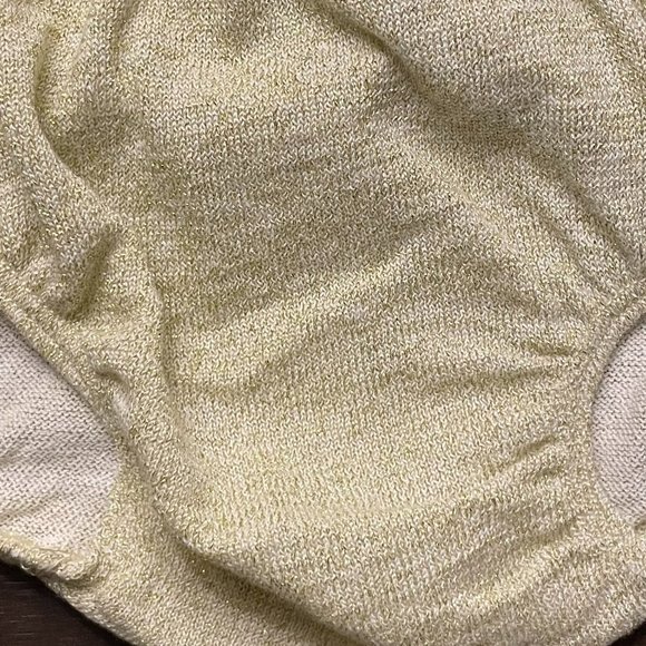 NWOT Oh Baby! Stardust Tushie Diaper Cover Gold Girls Baby Infants 3M - 6 Months - Picture 10 of 11
